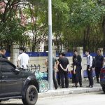 The scene of a stabbing at the Shenzhen Japanese School in Shenzhen, China.